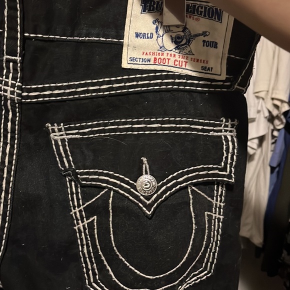 True Religion Jeans rare black n white - Picture 3 of 4